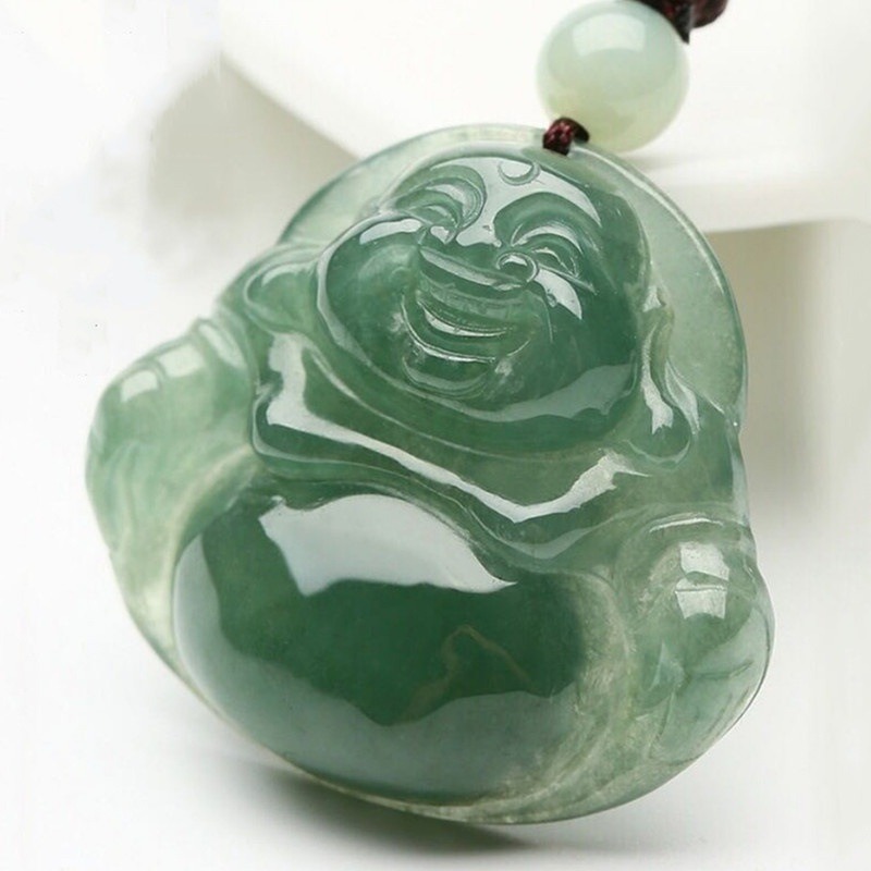 Ethnic Fashion Boutique - Boutique Maitreya Buddha Pendant Oil Green