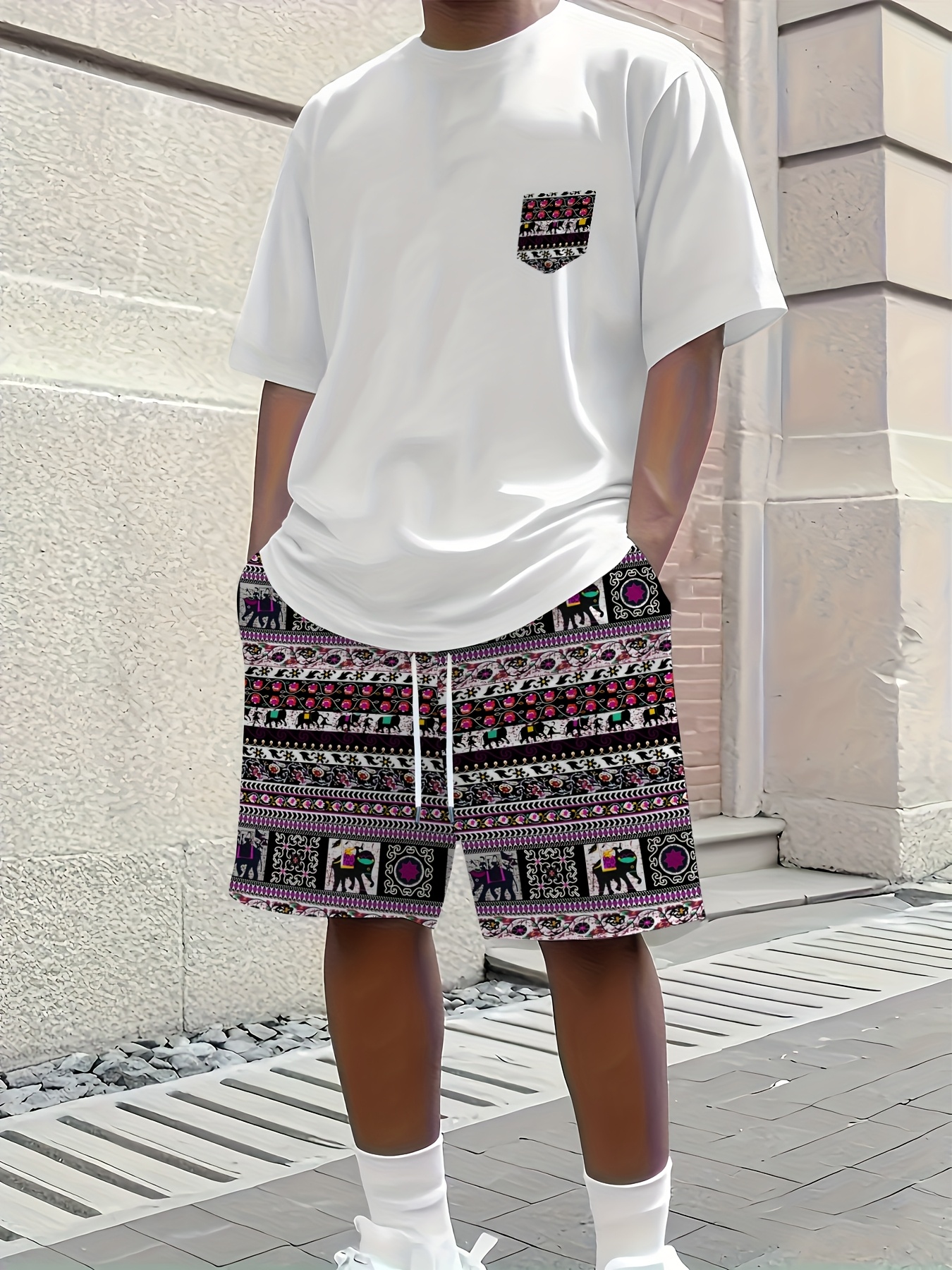 Ethnic And Fashion - 2026 Summer New Men's Short-Sleeved Set