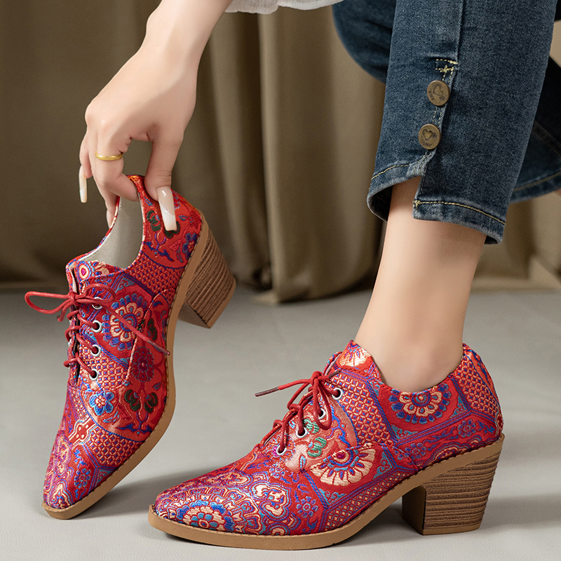 Winter Ethnic Fashion For Women - Ethnic Ladies Boots Spring Winter Embroidery