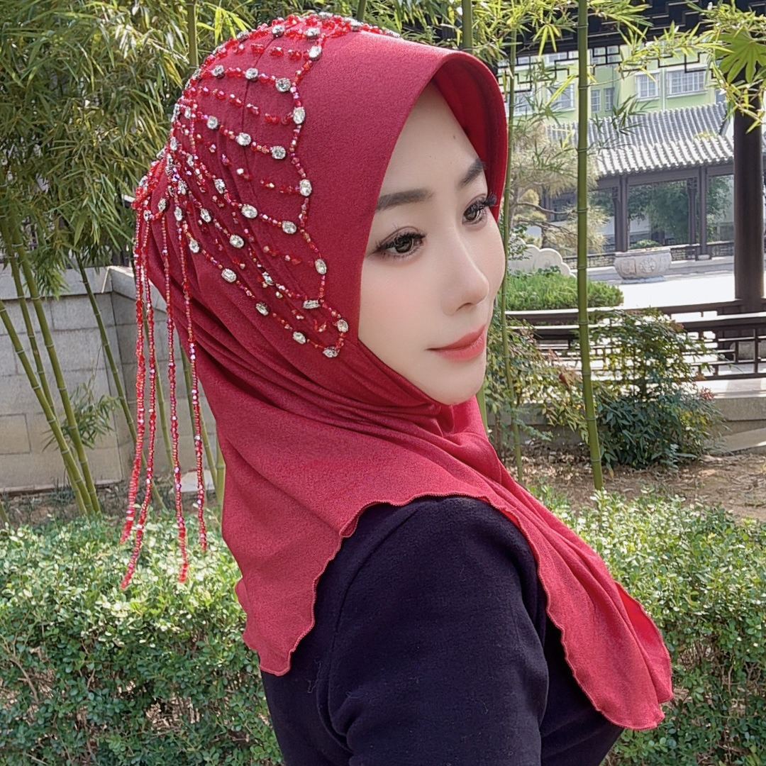 Ethnic And Fashion - Africa Ethnic Hats Hijab Black Luxury