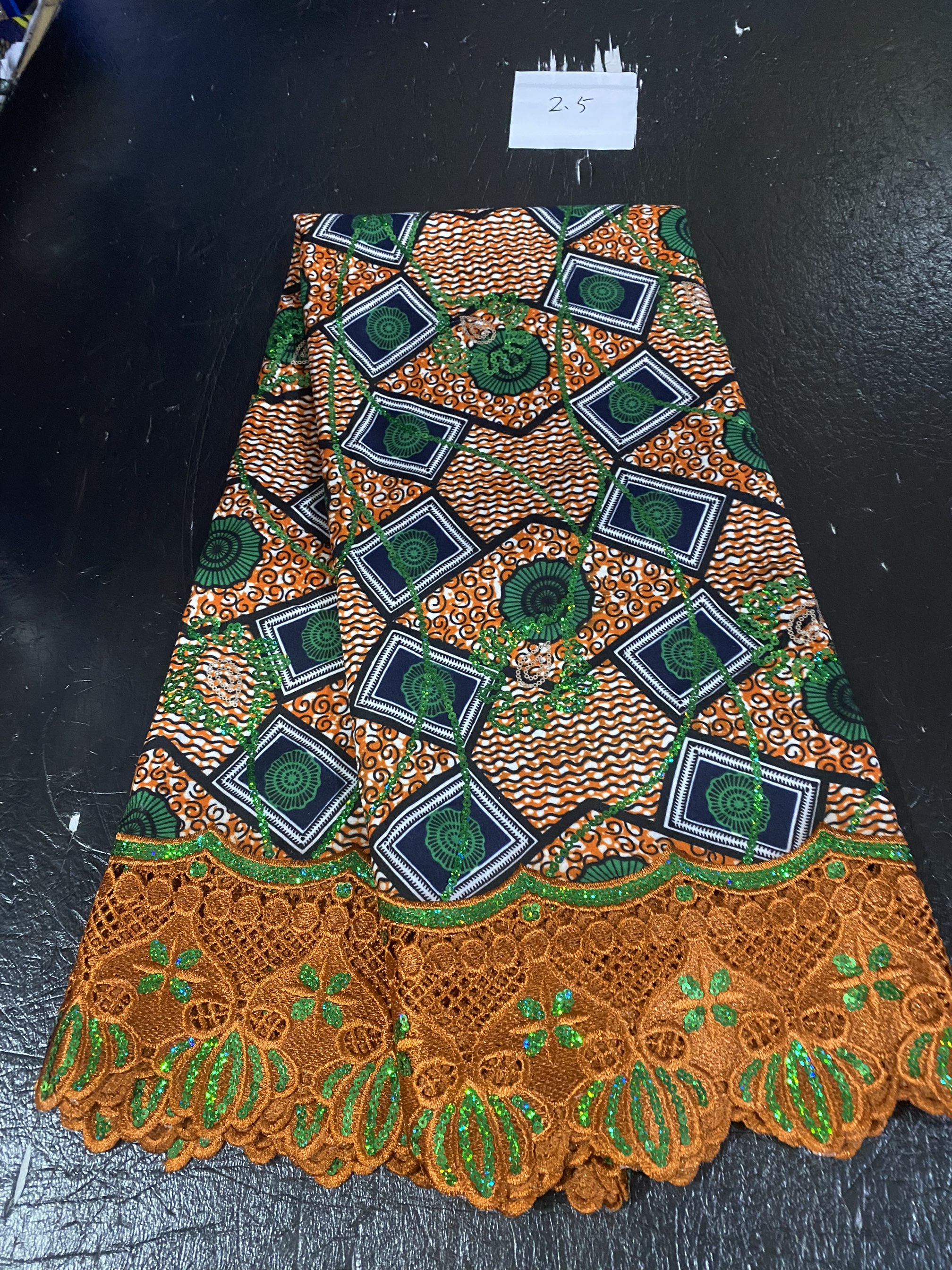 2.5yard African Wax Brocade La - African Ankara Print avaliação e preço