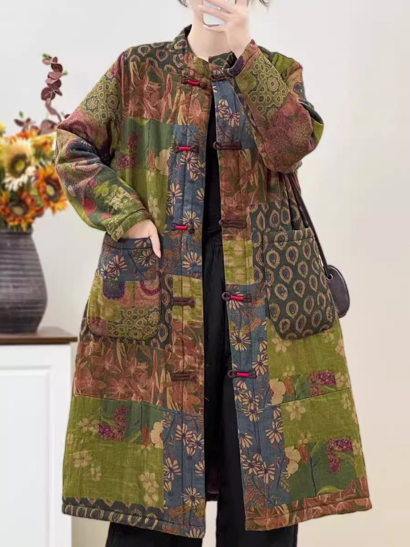 Ethnic Style Retro Floral Plat - Winter Ethnic Fashion For Women avaliação e preço