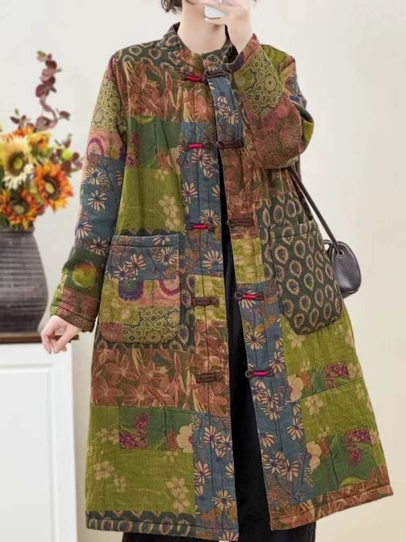 Ethnic Style Retro Floral Plat - Winter Ethnic Fashion For Women avaliação e preço