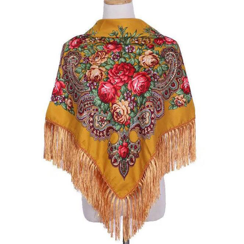 Retro Printed Scarf Winter Boh - Winter Ethnic Fashion For Women avaliação e preço