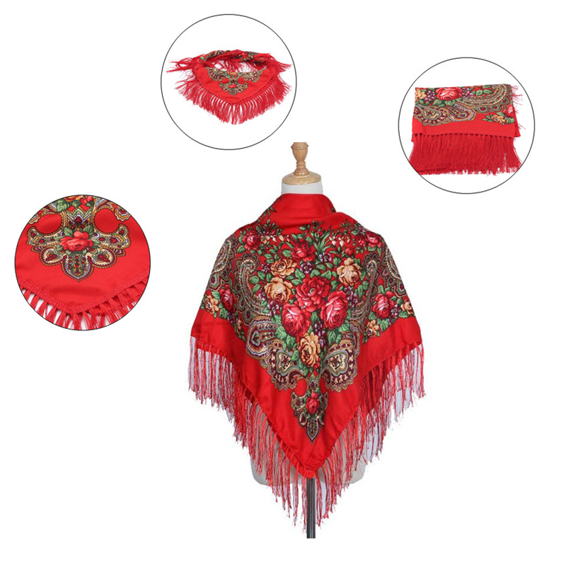 Retro Printed Scarf Winter Boh - Winter Ethnic Fashion For Women avaliação e preço