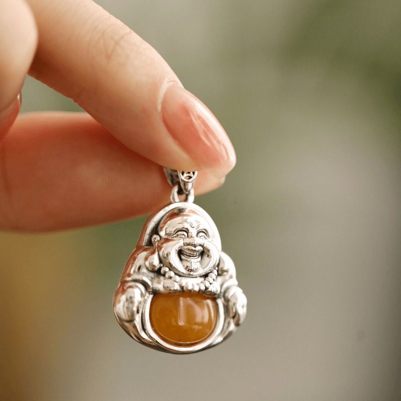 Oxidized Ethnic Buddha Pendant - Ethnic Contemporary Fashion avaliação e preço