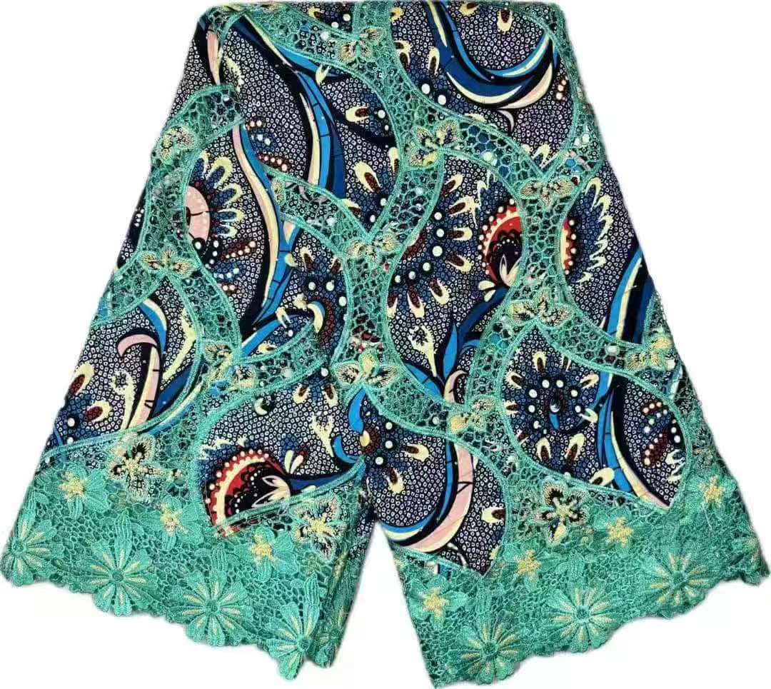 African Heavy Wax Lace Fabric  - African Ankara Print avaliação e preço