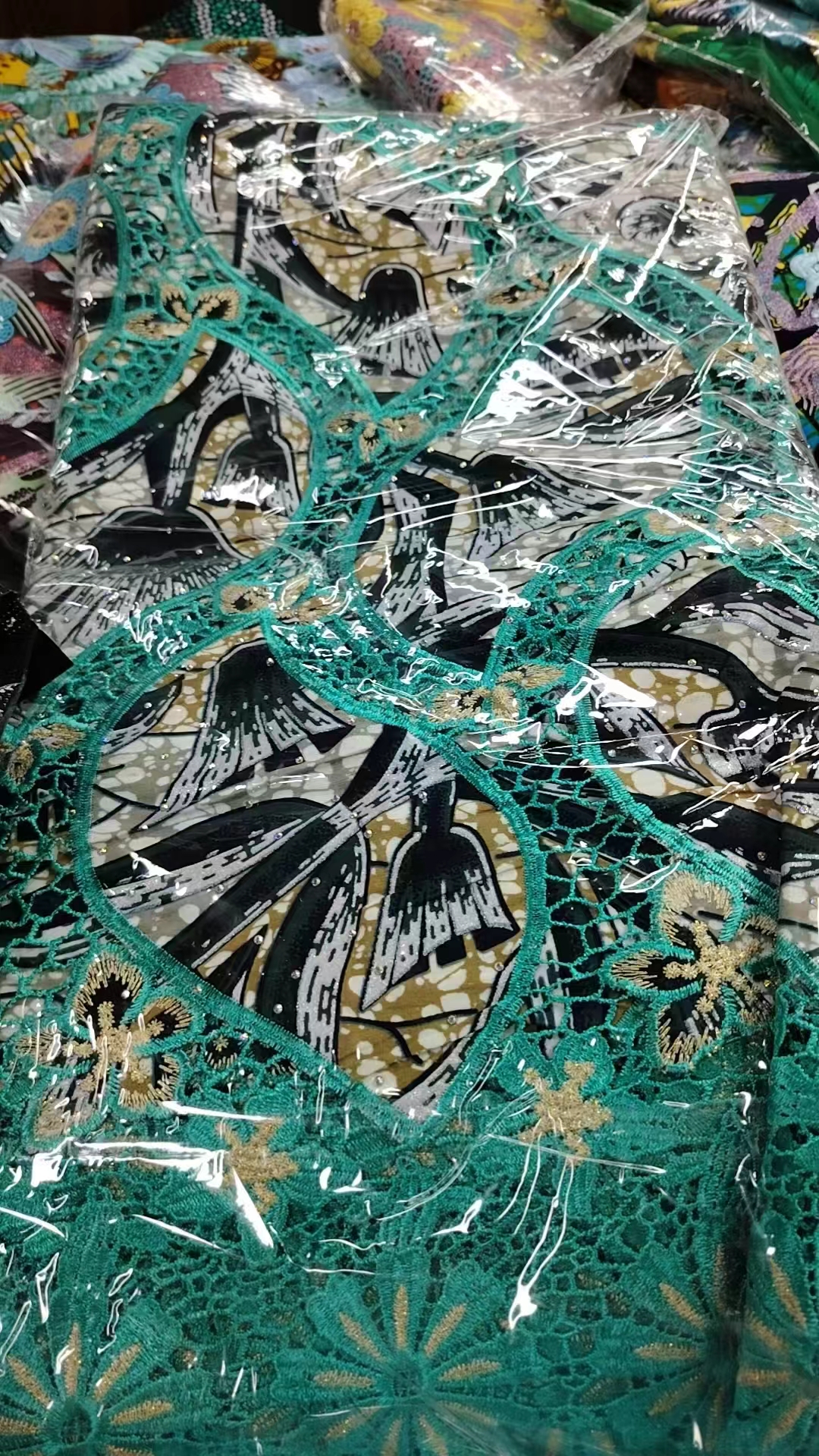 African Heavy Wax Lace Fabric  - African Ankara Print avaliação e preço