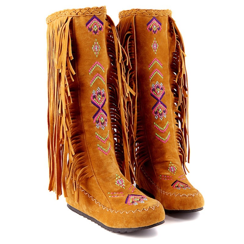 Tassel Boots Handmade Embroide - Ethnic And Fashion avaliação e preço