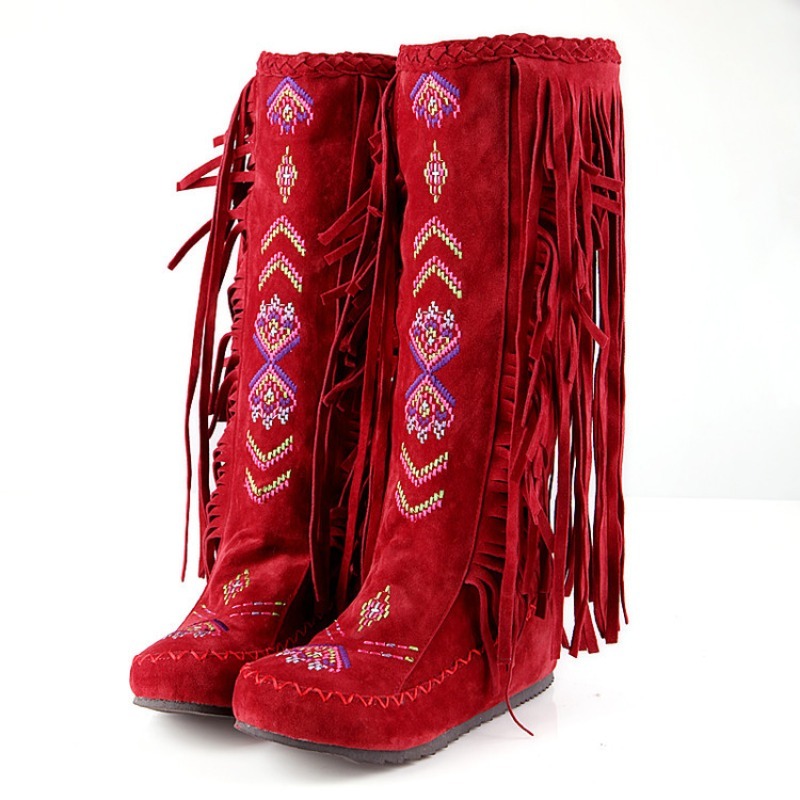 Tassel Boots Handmade Embroide - Ethnic And Fashion avaliação e preço