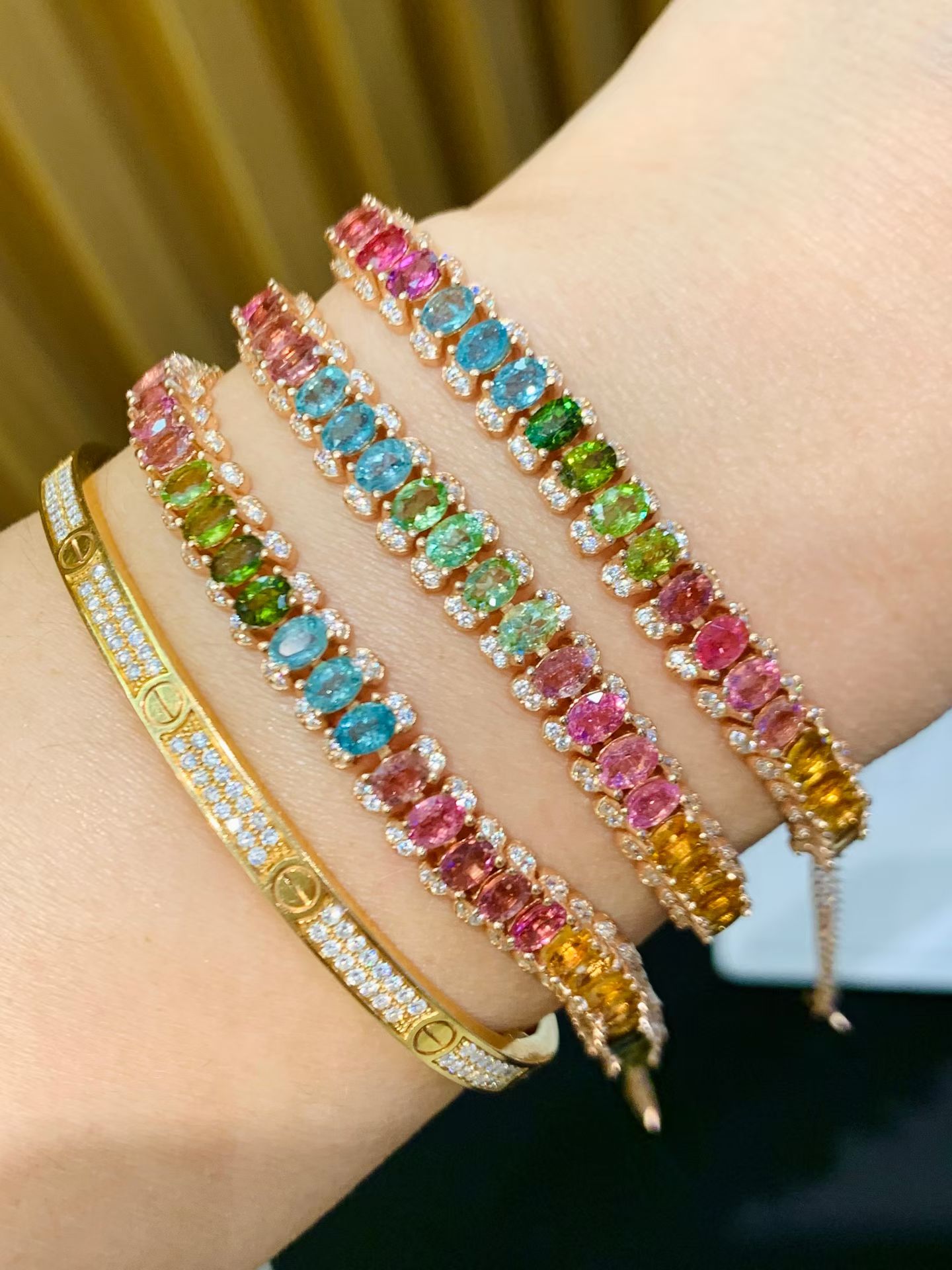 925 Silver Plated 18K Gold Nat - Ethnic Fashion Boutique avaliação e preço