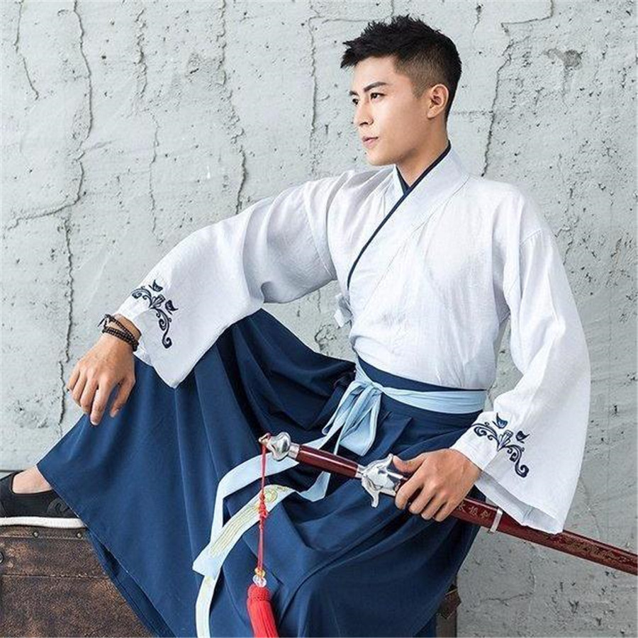 Hanfu Men Chinese Traditional  - Hanbok Modern Set avaliação e preço