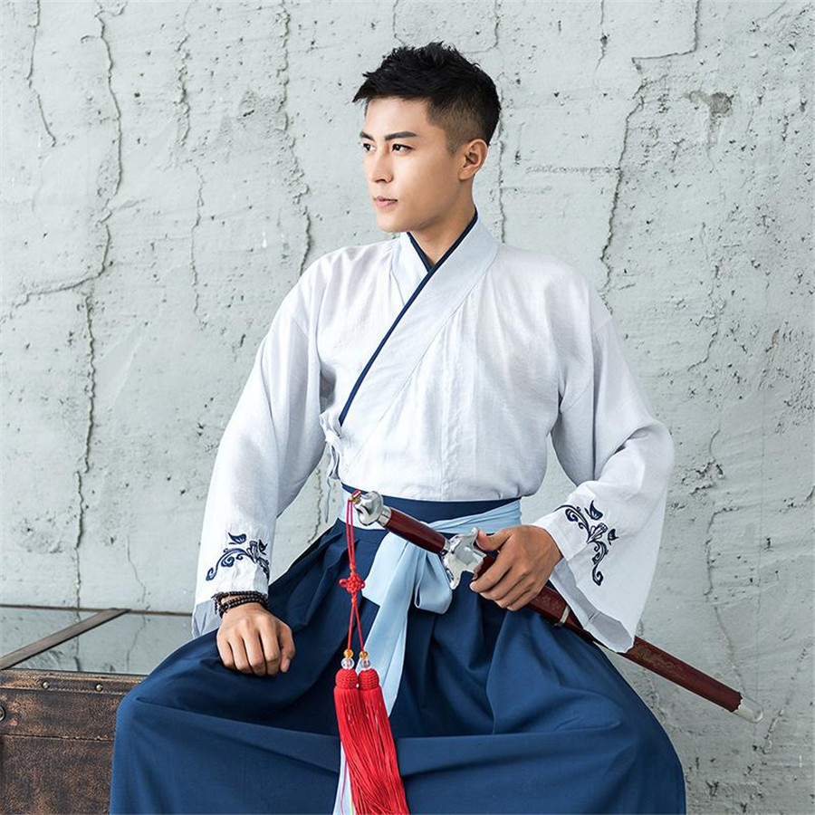 Hanfu Men Chinese Traditional  - Hanbok Modern Set avaliação e preço