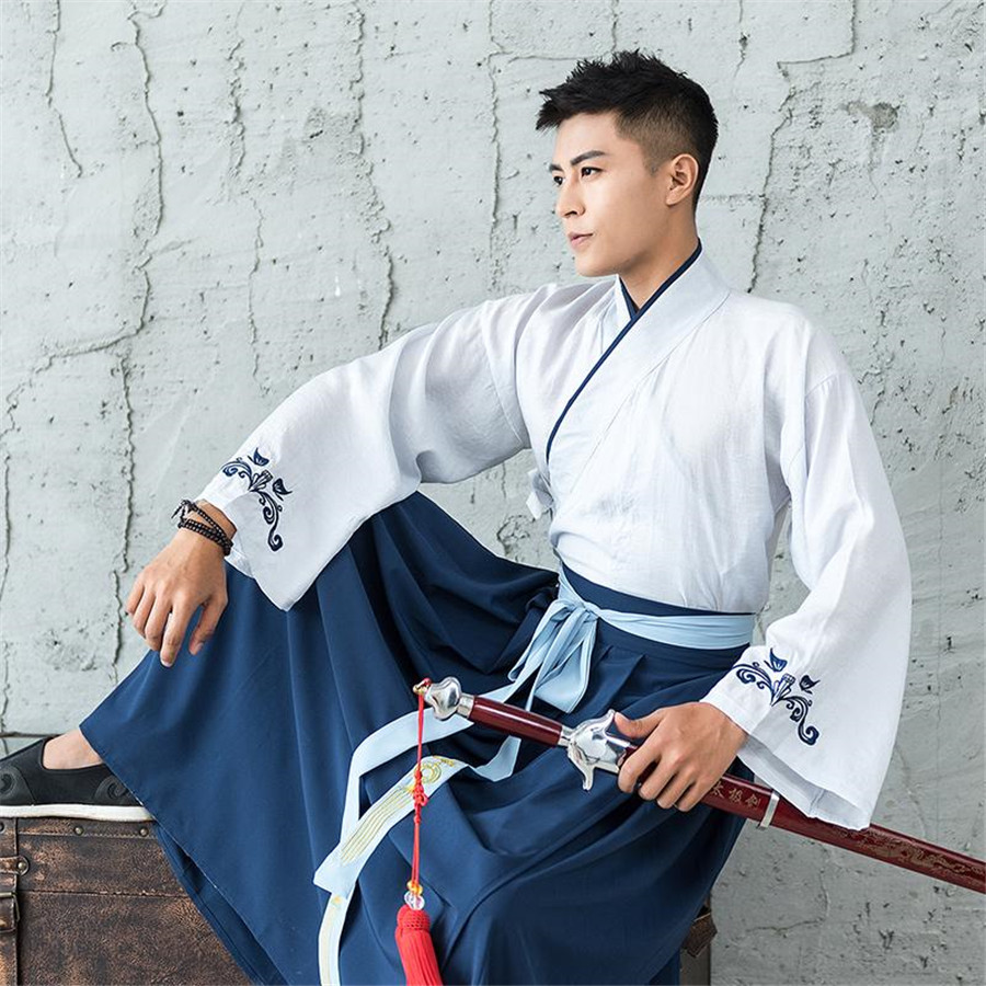 Hanfu Men Chinese Traditional  - Hanbok Modern Set avaliação e preço
