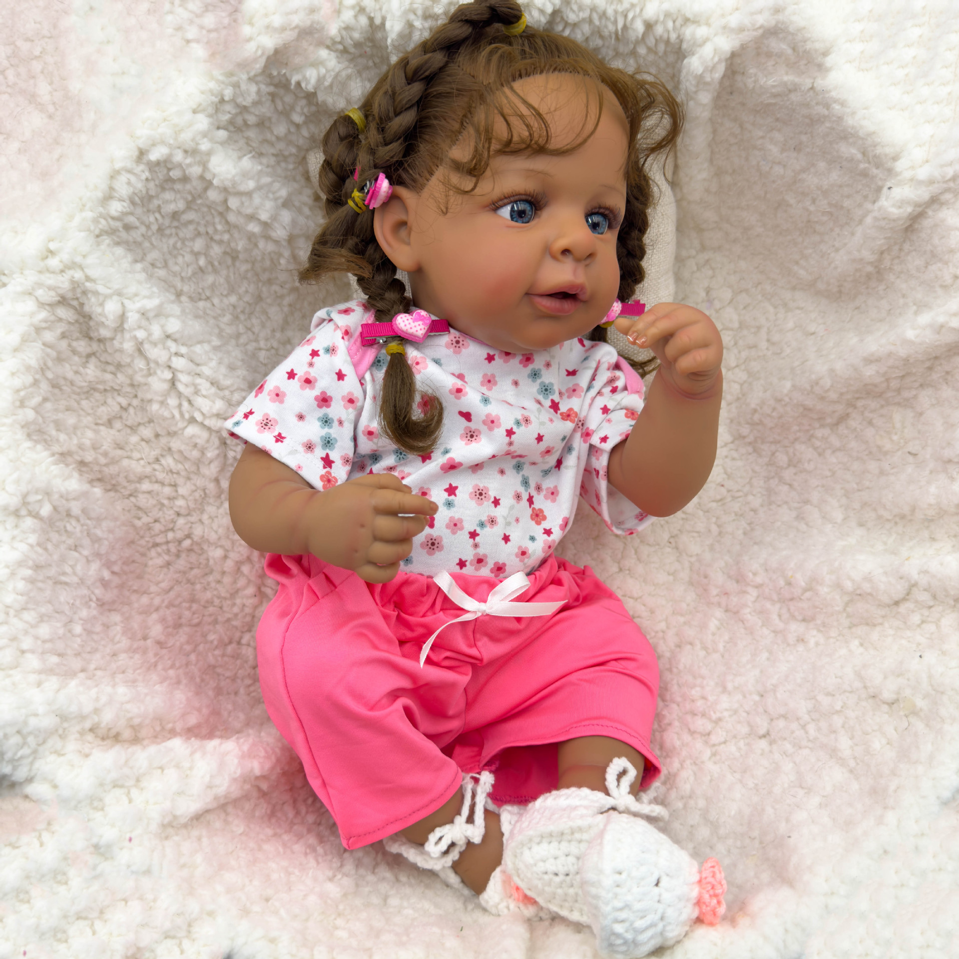 Dark Skin Jaylan bebe Doll Reb - Ethnic Fashion Model avaliação e preço