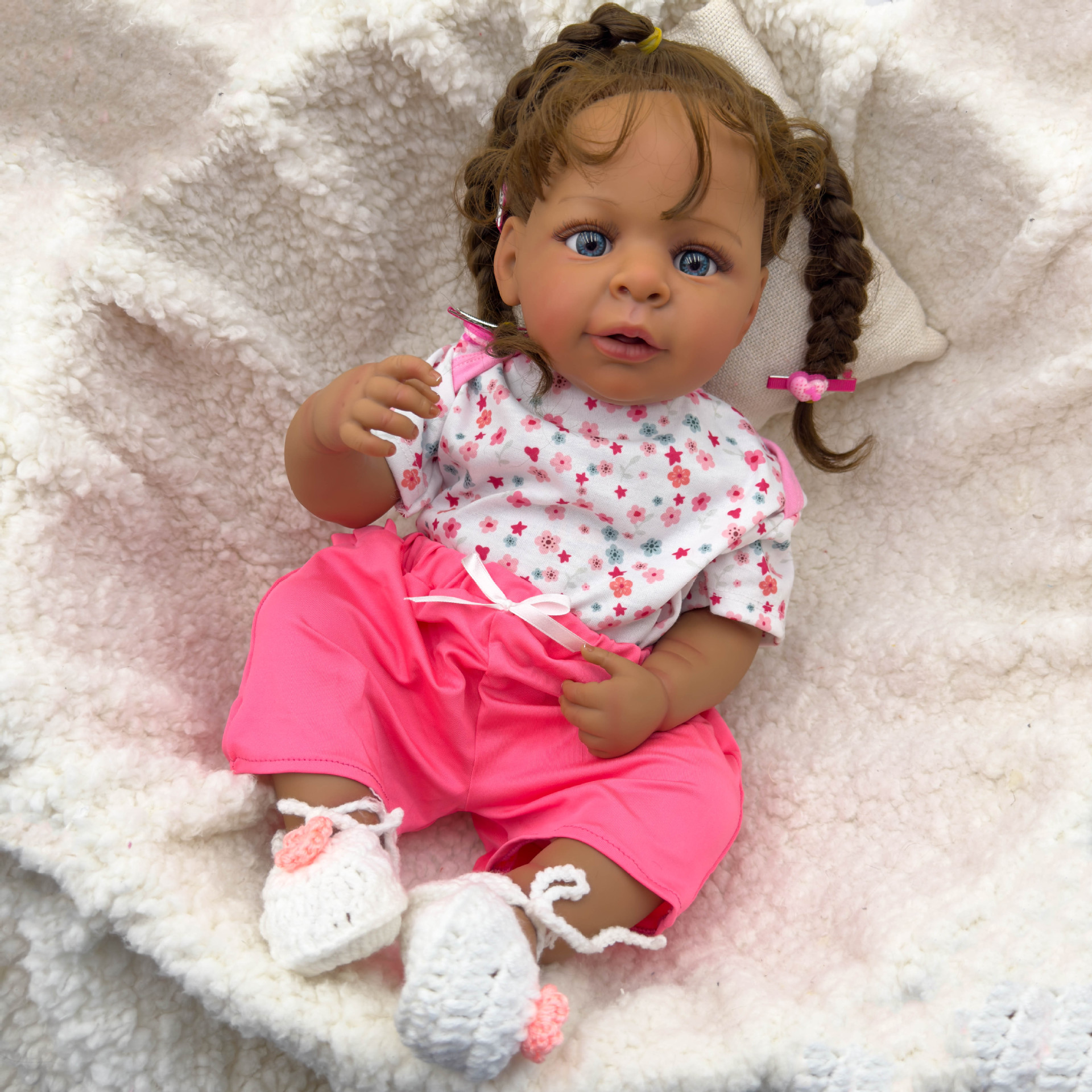 Dark Skin Jaylan bebe Doll Reb - Ethnic Fashion Model avaliação e preço