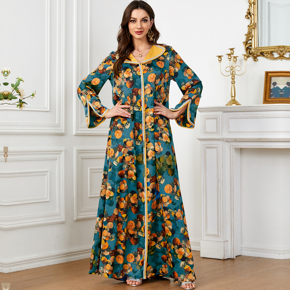 Fashionable Printed Dress Trav - Ethnic Fashion Wear avaliação e preço