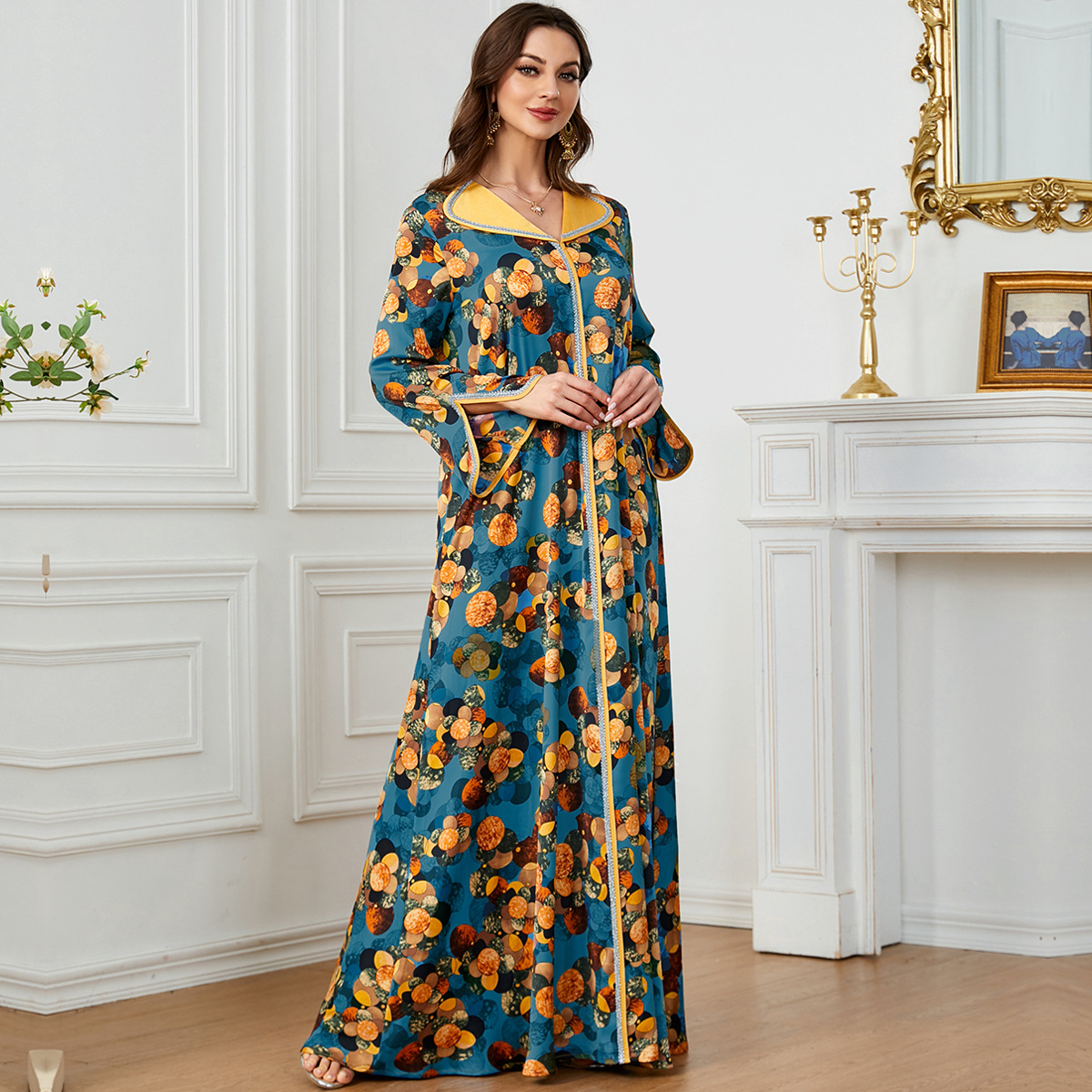 Fashionable Printed Dress Trav - Ethnic Fashion Wear avaliação e preço