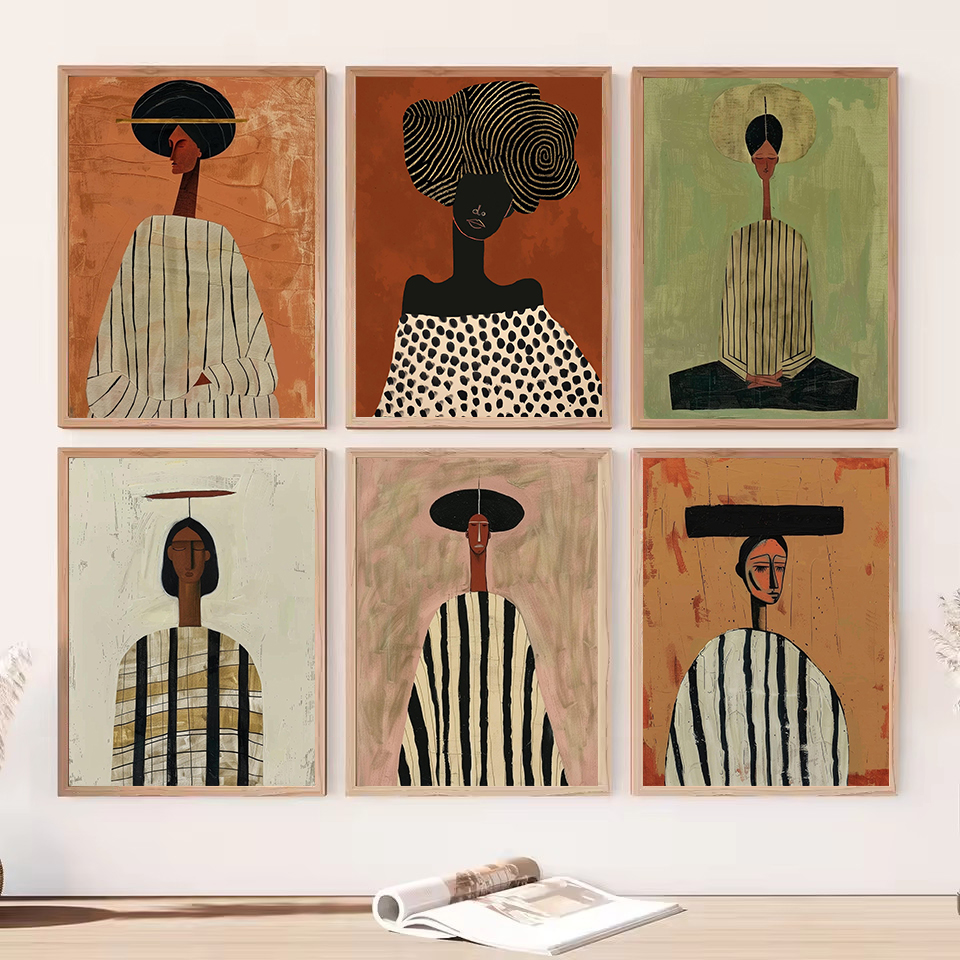 Fashion Abstract African Figur - Ethnic Contemporary Fashion avaliação e preço
