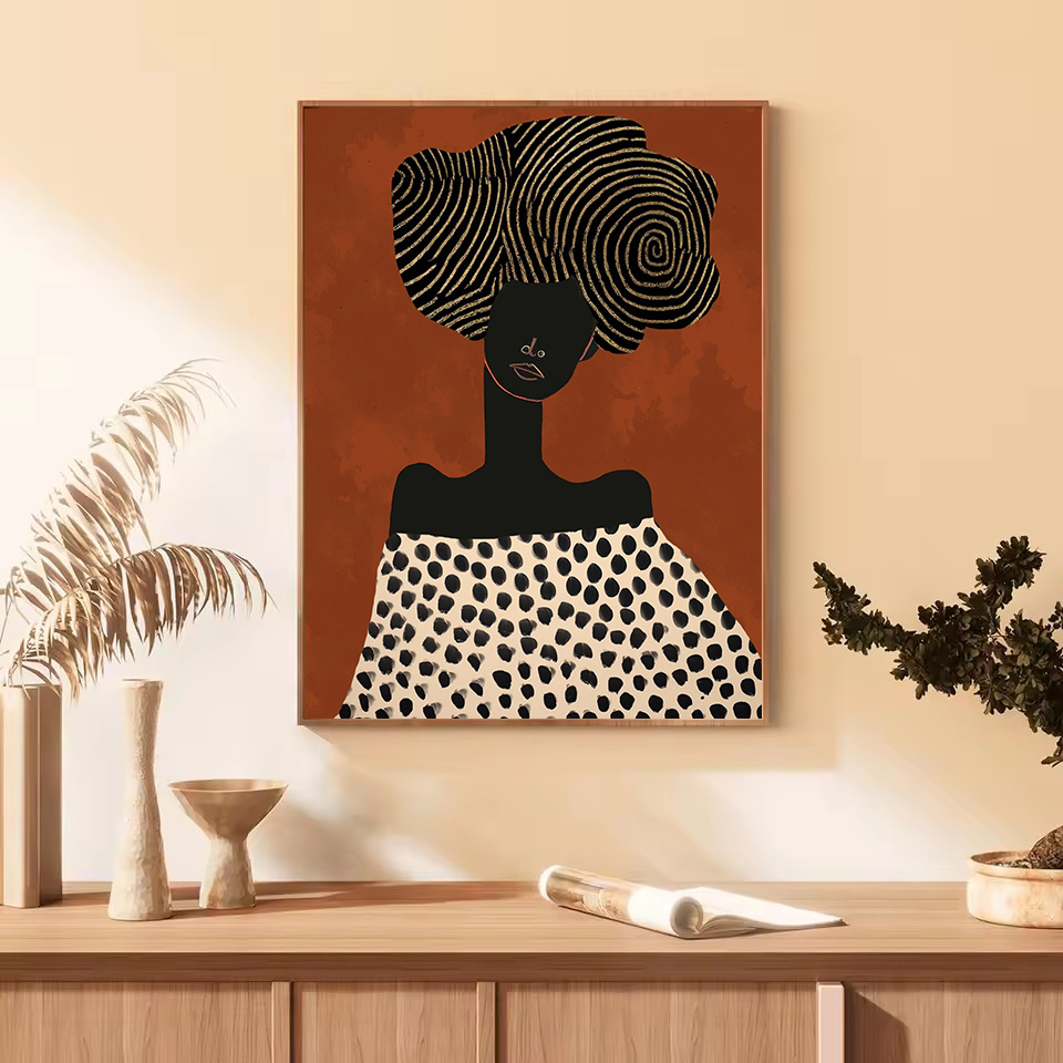 Fashion Abstract African Figur - Ethnic Contemporary Fashion avaliação e preço
