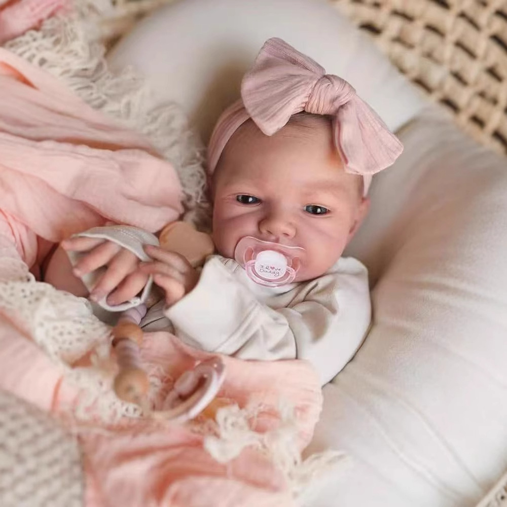 48CM Reborn Silicone Dolls Aug - Ethnic Fashion Model avaliação e preço
