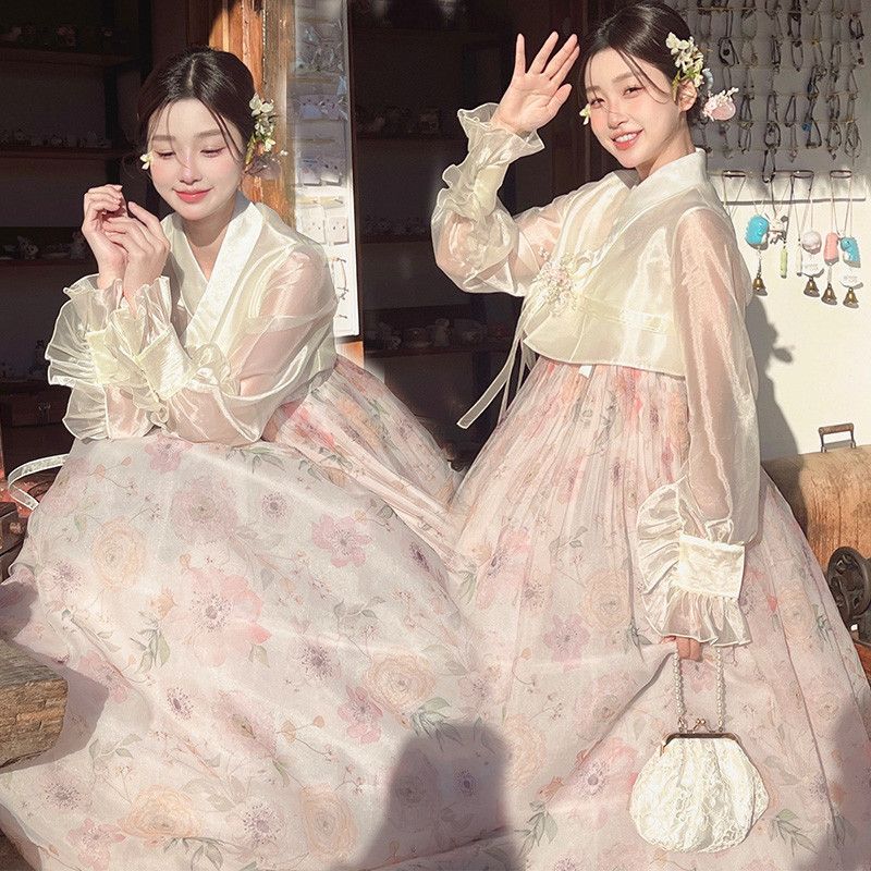 Women's Hanbok Korean Traditio - Hanbok Modern Set avaliação e preço