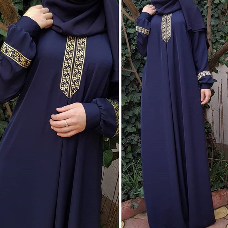 Muslim Ethnic Style Print Abay - Winter Ethnic Fashion For Women avaliação e preço