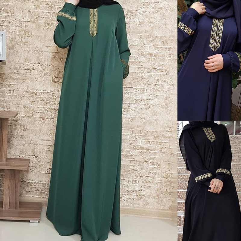 Muslim Ethnic Style Print Abay - Winter Ethnic Fashion For Women avaliação e preço