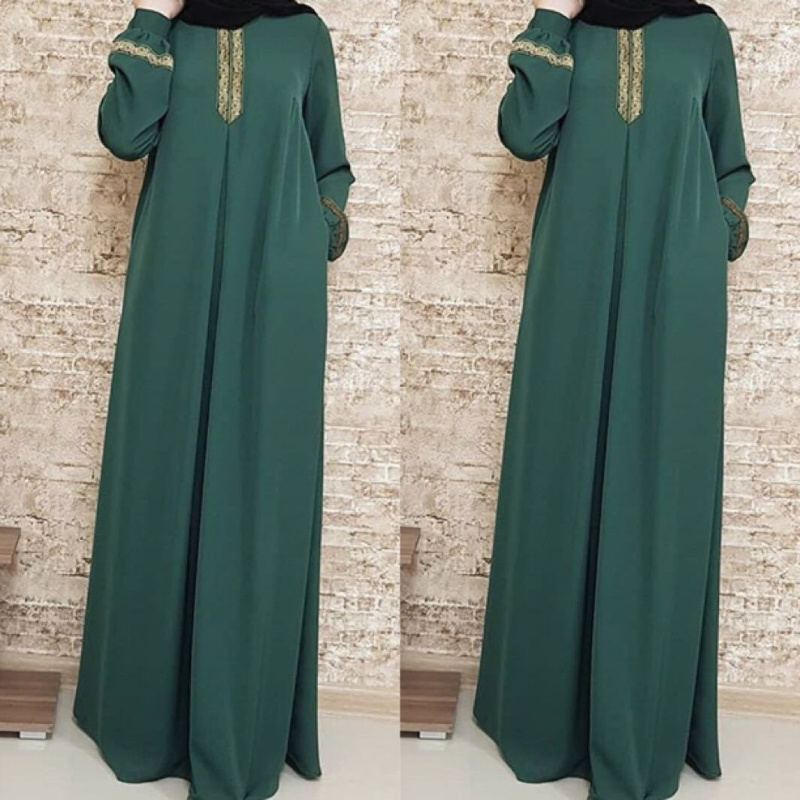 Muslim Ethnic Style Print Abay - Winter Ethnic Fashion For Women avaliação e preço