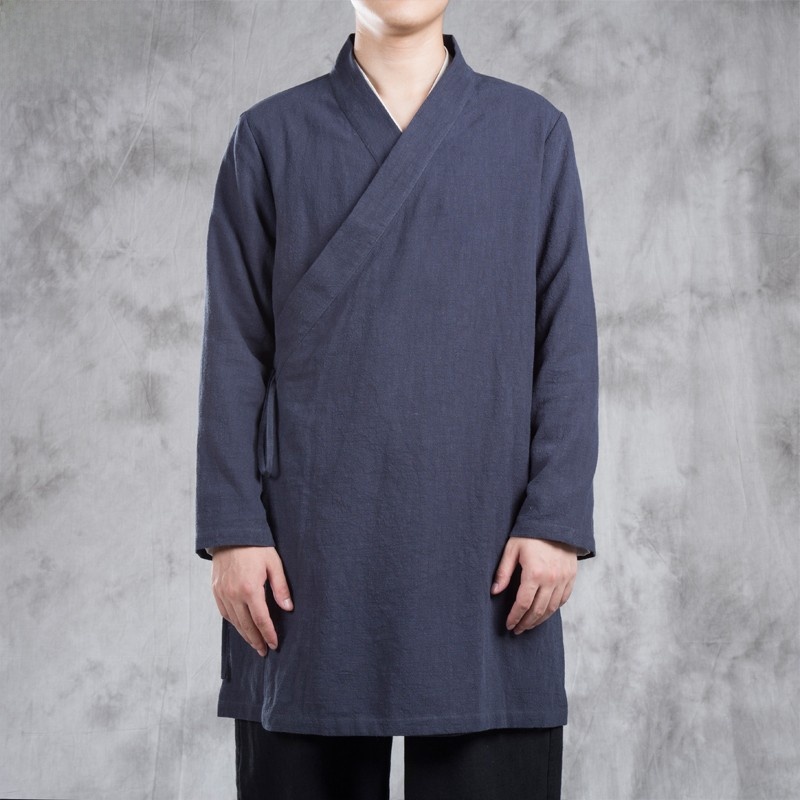 Men's Hanfu Long Robe Jacket L - Ethnic Fashion Wear avaliação e preço