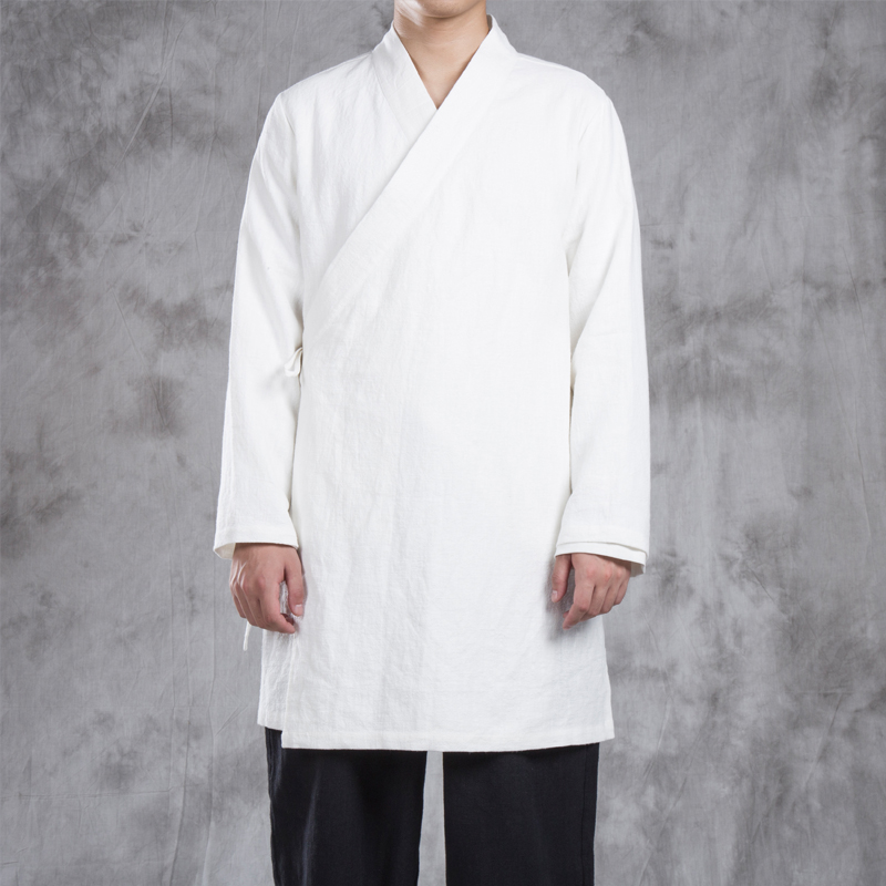 Men's Hanfu Long Robe Jacket L - Ethnic Fashion Wear avaliação e preço