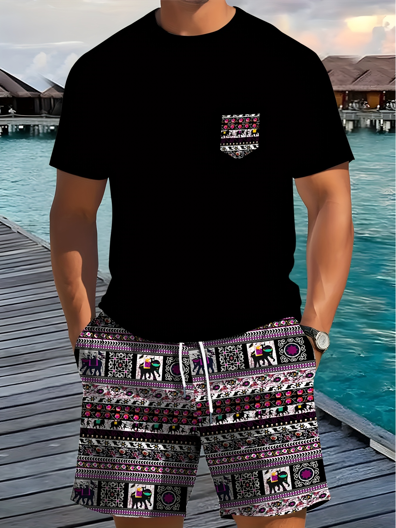 2026 Summer New Men's Short-Sl - Ethnic And Fashion avaliação e preço