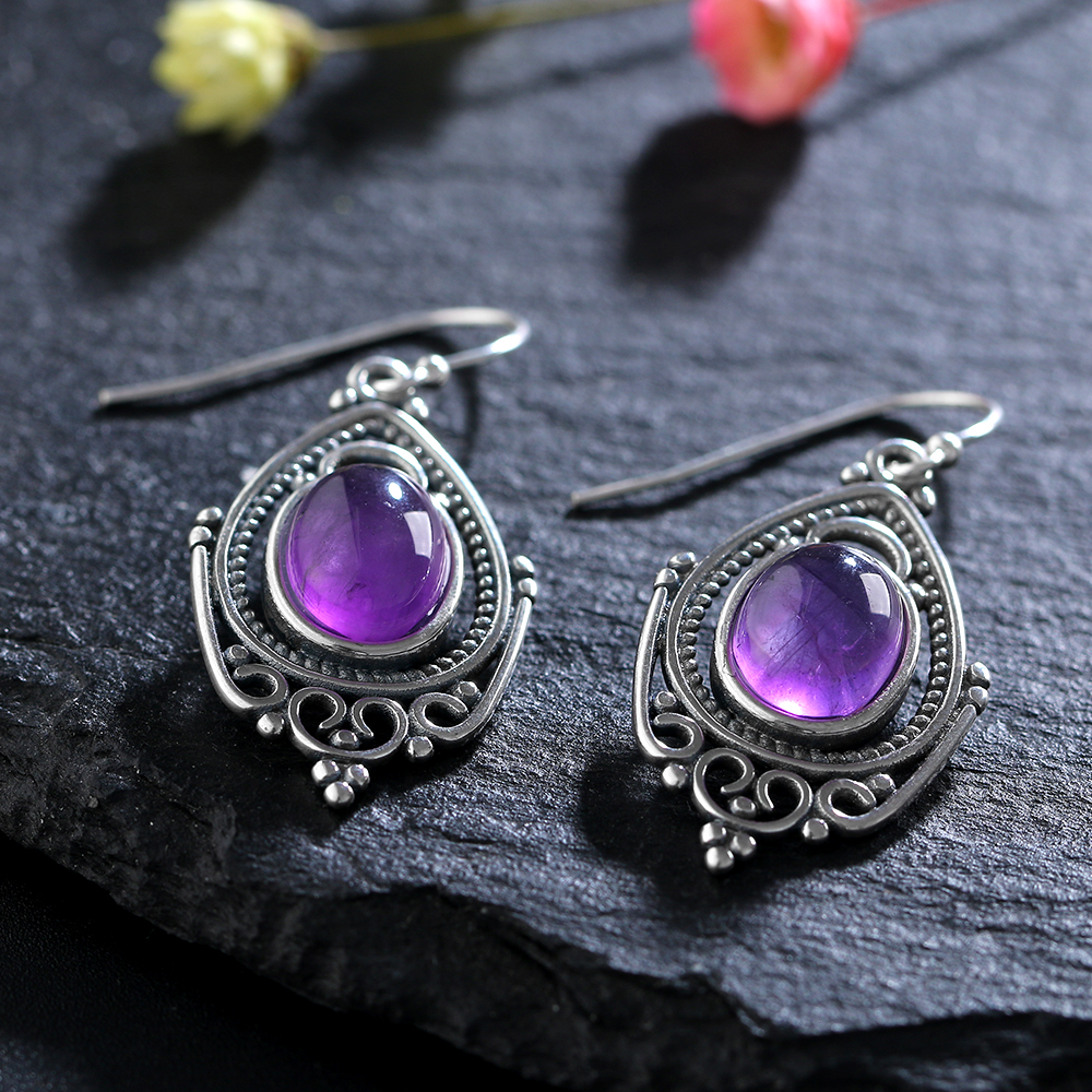 S925 Silver Earrings Jewelry 8 - Ethnic Fashion Boutique avaliação e preço