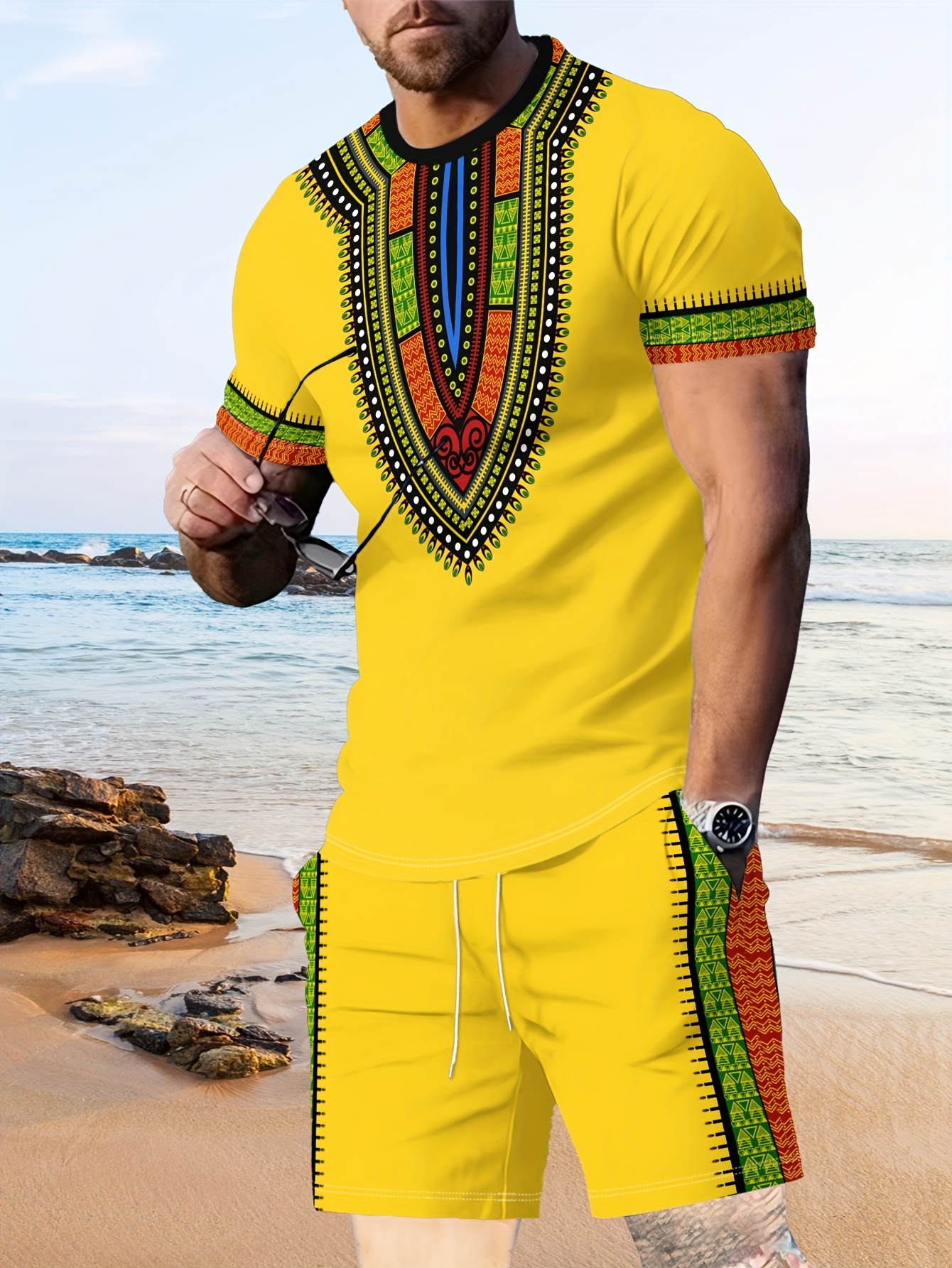 New Men's Suits African Dashik - Dashiki Shirt Men avaliação e preço