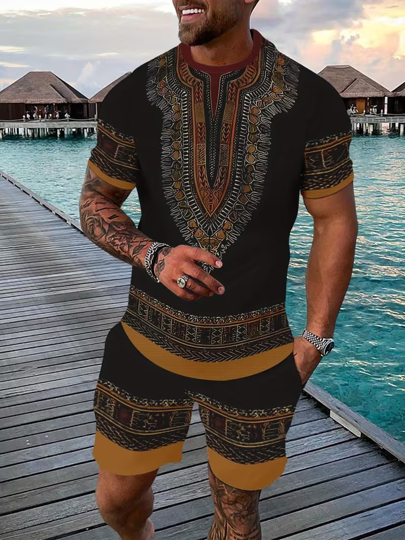 New Men's Suits African Dashik - Dashiki Shirt Men avaliação e preço