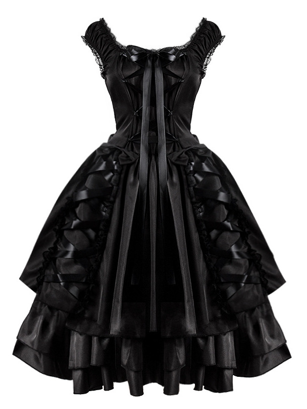 Black Lolita Dress Halloween C - Ethnic Fashion Wear avaliação e preço