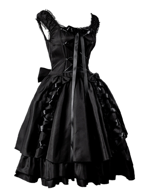 Black Lolita Dress Halloween C - Ethnic Fashion Wear avaliação e preço
