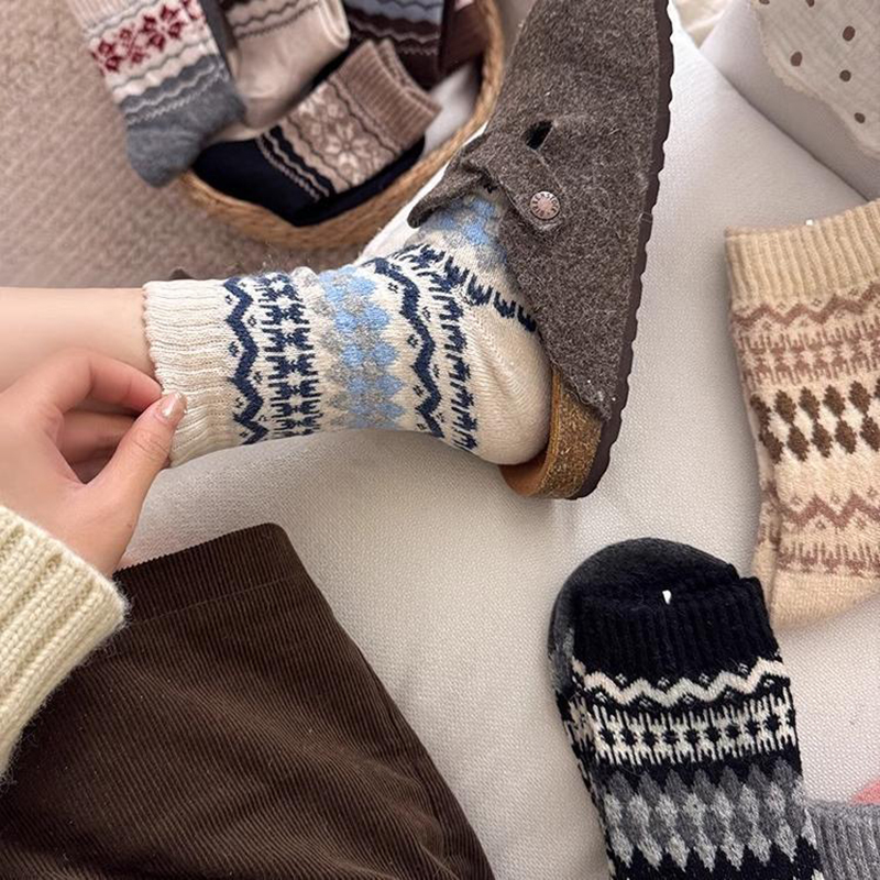1/5 Pairs of Autumn and Winter - Winter Ethnic Fashion For Women avaliação e preço