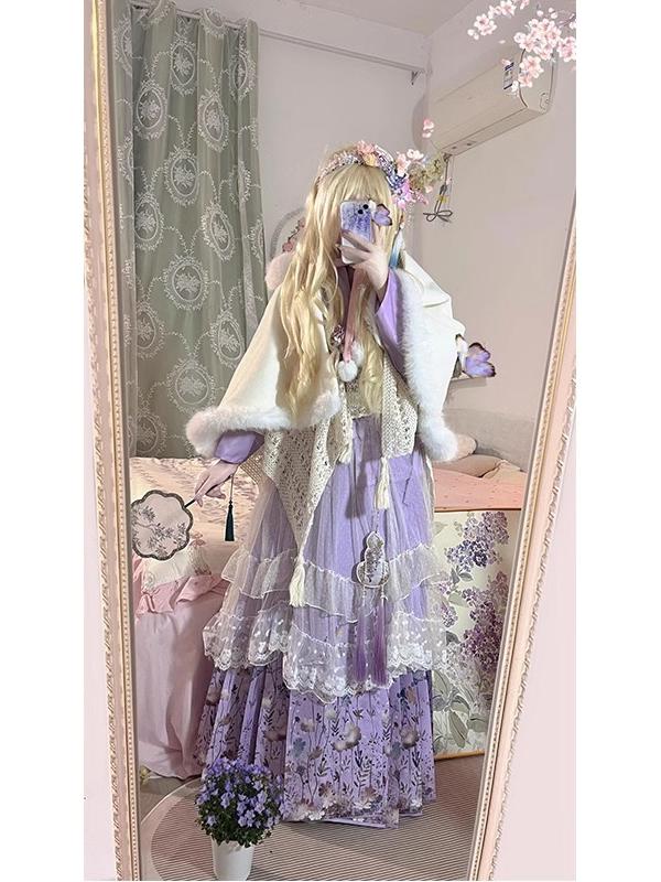 Purple Hanbok Set Daily Cute L - Hanbok Modern Set avaliação e preço