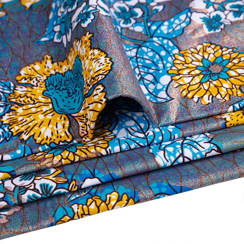 Cotton African Flash Gold Prin - African Ankara Print avaliação e preço