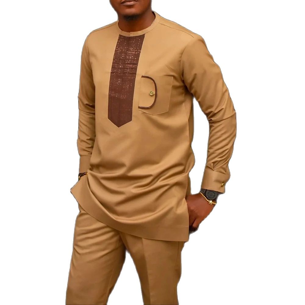 Dashiki Men Clothing 2 Pieces  - Dashiki Shirt Men avaliação e preço