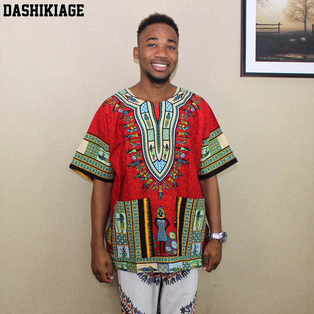 (fast shipping) 2016 Newest Fa - Dashiki Shirt Men avaliação e preço
