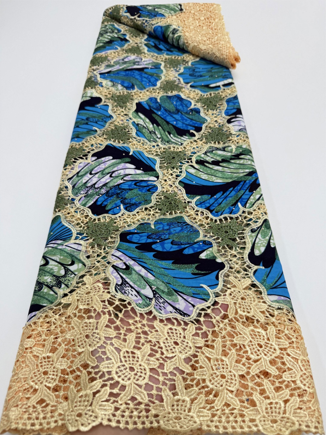 Luxury 5Yards African Wax Broc - African Ankara Print avaliação e preço