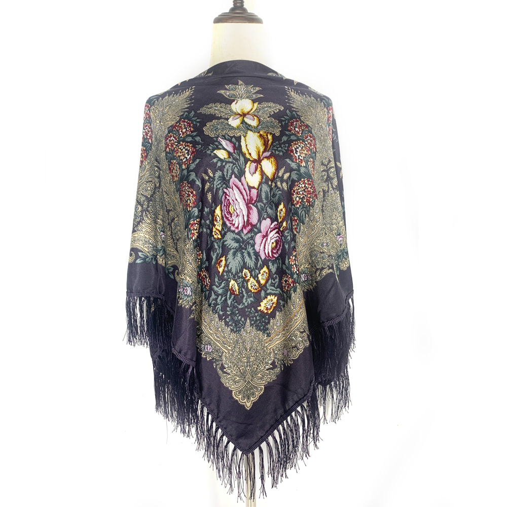 130*130cm Ethnic Style Russian - Winter Ethnic Fashion For Women avaliação e preço