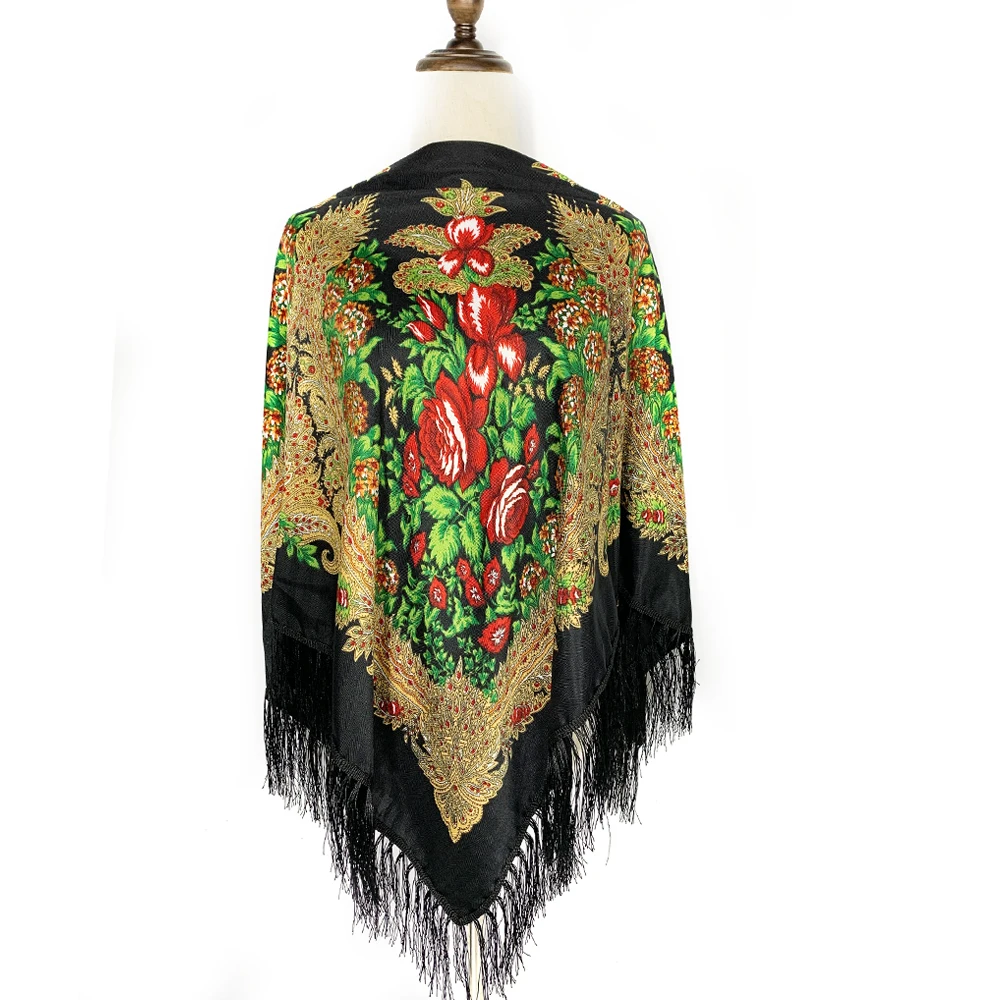 130*130cm Ethnic Style Russian - Winter Ethnic Fashion For Women avaliação e preço