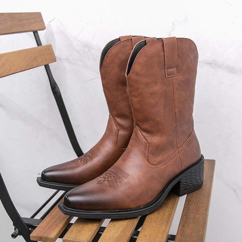 Men Boots Classic Embroidery W - Ethnic And Fashion avaliação e preço