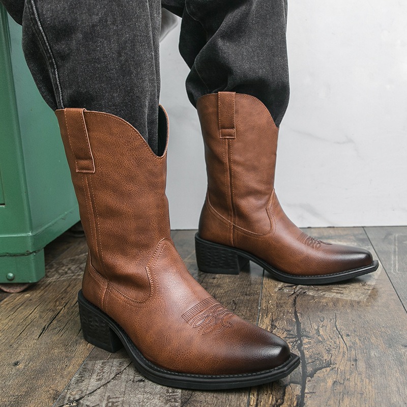 Men Boots Classic Embroidery W - Ethnic And Fashion avaliação e preço