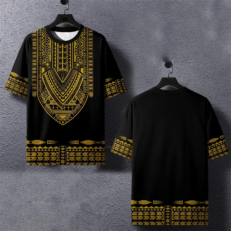 Summer Harajuku 3D Printed Eth - Dashiki Shirt Men avaliação e preço